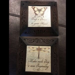 Homemade pictures bought from a antique shop